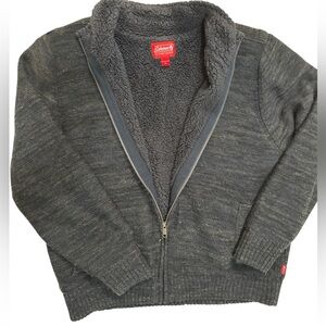 Coleman The Outdoor Company Men Navy Zipper Sweater Jacket size XL